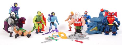 ASSORTED MATTEL MADE HE-MAN ( MOTU ) ACTION FIGURES AND VEHICLES