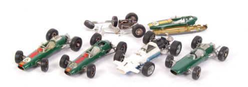 ASSORTED VINTAGE SCHUCO CLOCKWORK RACING CARS & SPARES