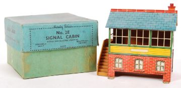 RARE VINTAGE HORNBY SERIES 0 GAUGE 2E ' SIGNAL CABIN ' ELECTRIC