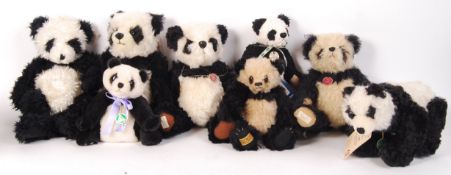 TEDDY BEARS; ASSORTED PANDA COLLECTOR'S TEDDY BEARS