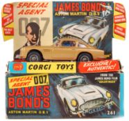 VINTAGE CORGI TOYS DIECAST MODEL 261 ASTON MARTIN