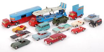 ASSORTED VINTAGE CORGI & DINKY DIECAST MODELS