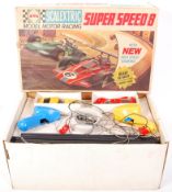 VINTAGE SCALEXTRIC SLOT CAR RACING SET ' SUPER SPEED 8 ' + CARS