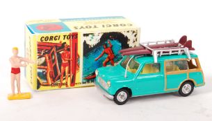 VINTAGE CORGI TOYS DIECAST MODEL 485 SURFING MINI COUNTRYMAN