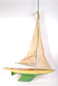 RARE LARGE MID-CENTURY POND YACHT POSSIBLY BOWMAN