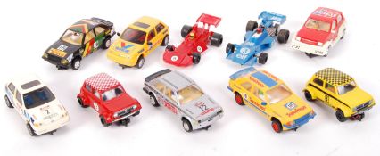 ASSORTED VINTAGE SCALEXTRIC SLOT RACING CARS