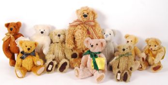 DEAN'S RAG BOOK COMPANY ASSORTED COLLECTOR'S CLUB TEDDY BEARS