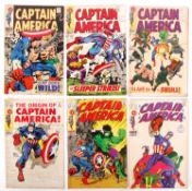 COLLECTION OF VINTAGE 1960'S MARVEL COMICS ' CAPTAIN MARVEL '