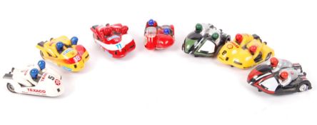 VINTAGE SCALEXTRIC MOTORCYCLE SIDE CAR SLOT RACING CARS