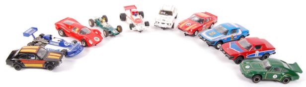 ASSORTED VINTAGE SCALEXTRIC SLOT RACING CARS