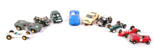 COLLECTION OF ASSORTED VINTAGE SCALEXTRIC SLOT RACING CARS