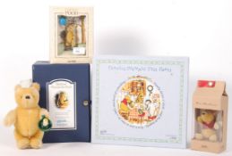 ASSORTED WINNE THE POOH TEDDY BEARS - GABRIELLE, GUND, STEIFF ETC