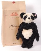 STEIFF ' EXCLUSIVE ' PANDA BEAR TEDDY BEAR - BOXED