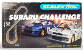 SCALEXTRIC ' SUBARU CHALLENGE ' SLOT CAR RACING SET