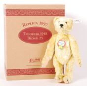 STEIFF 1948 BLONDE TEDDY BEAR REISSUE 1997 PRESENTATION BOX