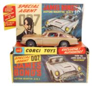 RARE VINTAGE CORGI TOYS DIECAST MODEL 261 ASTON MARTIN
