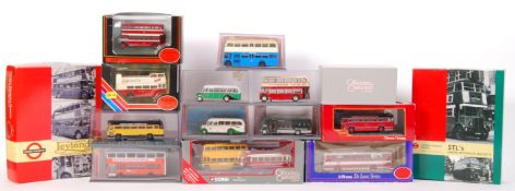 ASSORTED CORGI & EFE 1:76 SCALE DIECAST MODEL BUSES & COACHES