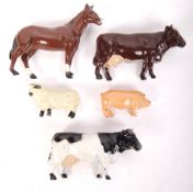 HORNBY SERIES 0 GAUGE PRE WAR ' MODELLED MINIATURES ' FARM ANIMALS