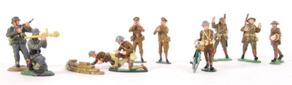 W.BRITAIN / BRITAINS WWI AND WWII METAL TOY SOLDIERS