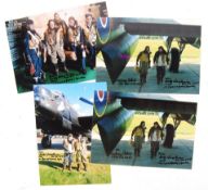 LANCASTER BOMBER VETERANS HARRY PARKINS & RUSTY WAUGHMAN PHOTOS