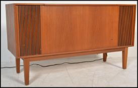 A retro mid century, circa 1960's teak wood stereo