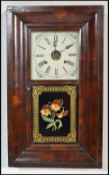 A 19th century Victorian American Ogee wall clock