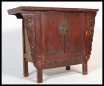 An early 20th century Chinese hardwood altar cabin
