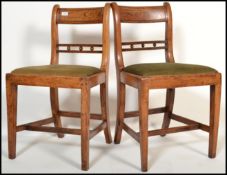 A pair of early 19th century Georgian elm country