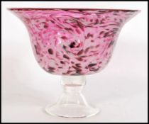 A vintage large mid 20th century studio art glass