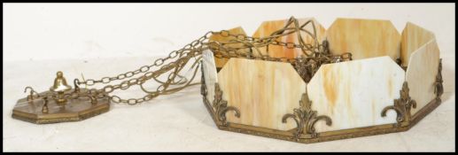 An early 20th Century French Art Deco, octagonal p