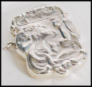 A 20th century stamped 925 silver Art Nouveau call