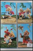 TEDDY BEARS on postcards - over 120 cards some wit