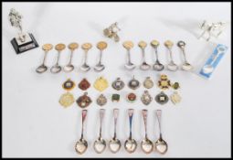 A selection of rifle shooting items to include a s