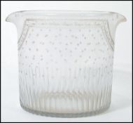 A 19th Century Georgian George III cut glass wine glass rinser, circa 1820, double lipped, star