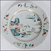 17TH / 18TH CENTURY KANGXI CHINESE FAMILLE ROSE PLATE