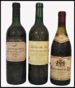 3 BOTTLES OF VINTAGE WINE TO INCLUDE 1988 LEOPOLD DE SIGNAT