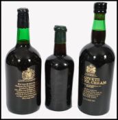 COLLECTIONOF THREE WAX SEALED HARVEYS BRISTOL CREAM SHERRIES