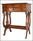 19TH CENTURY BIEDERMEIER LADIES VANITY WORKBOX / WORK TABLE