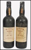 2 BOTTLES OF BLANDY'S VINTAGE PORTUGESE MADEIRA WI