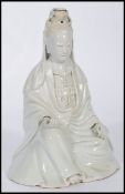 CHINESE BLANC DE CHINE DEHUA FIGURE OF GUANYIN