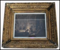 AFTER VERMEER DUTCH 18TH CENTURY WATERCOLOUR PAINT