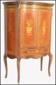 LOUIS XV MAHOGANY & KINGWOOD ORMULU INLAID DRINKS CABINET
