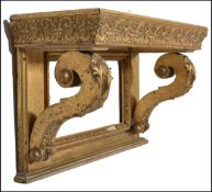 19TH CENTURY GILT WOOD CARVED PICTURE / MIRROR FRAME