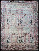 EARLY 20TH CENTURY PERSIAN LARGE ISLAMIC RED & CREAM GROUND RUG