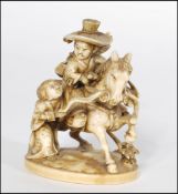 MEIJI PERIOD JAPANESE / TOKYO SCHOOL IVORY CARVED OKIMONO