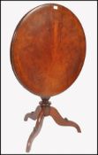 18TH CENTURY GEORGE III MAHOGANY TILT TOP WINE TABLE