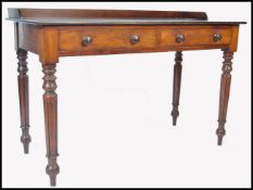 VICTORIAN MID 19TH CENTURY MAHOGANY WRITING TABLE DESK