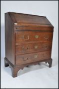 GEORGE III 18TH CENTURY COUNTRY OAK BACHELORS WRITING BUREAU