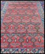 A LARGE 20TH CENTURY TURKISH KELIM CARPET RUG