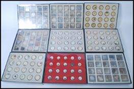 A selection of Treasures of the Earth agate / semi precious stone samples in display boxes, each